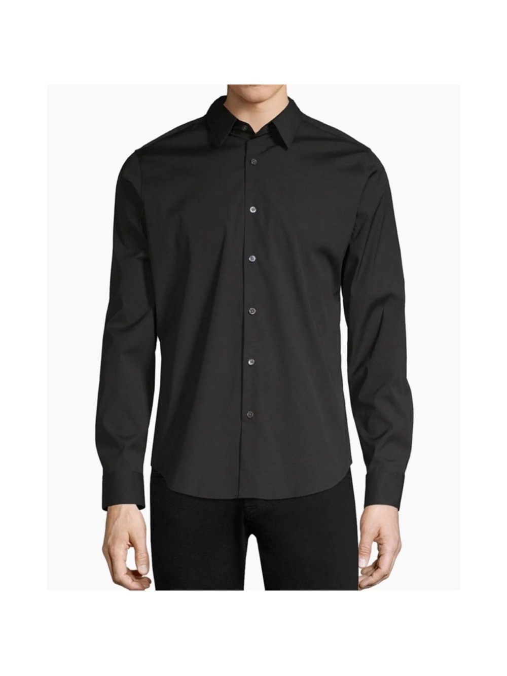 Theory Sylvain Wealth Bottom Up Dress Shirt XXL